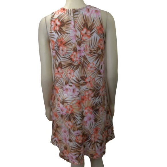 LANDS END FLORAL100% LINEN SHIFT  DRESS SM - Picture 6 of 7